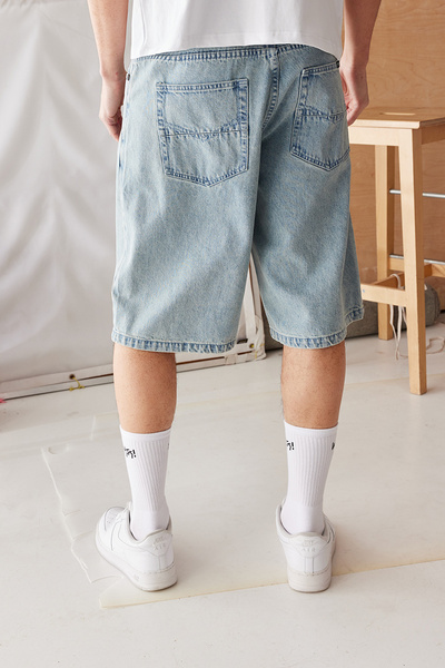 Mass DNM szorty Slang Jeans Shorts baggy fit - jasnoniebieskie