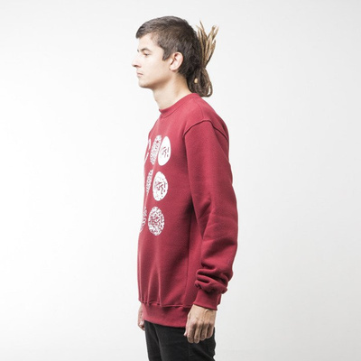 Mass Denim bluza sweatshirt Mind crewneck claret