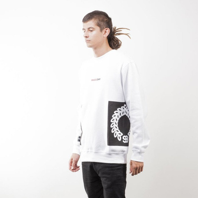 Mass Denim BLAKK bluza sweatshirt Memento crewneck white