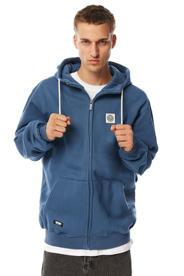 Mass DNM bluza Sweatshirt Patch Zip Hoody - stalowa