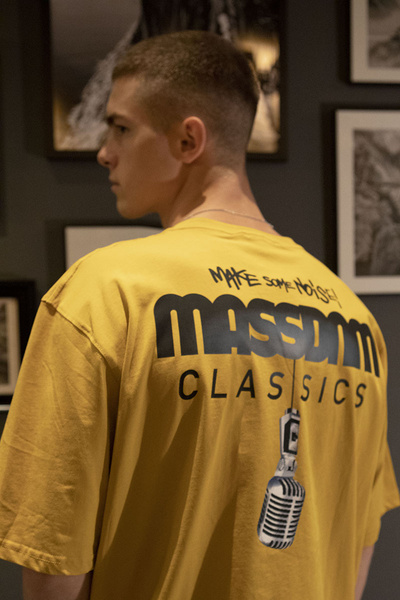 Mass Denim Koszulka Noise T-shirt żółta