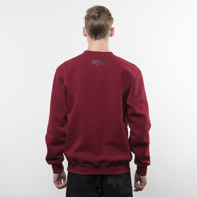 Mass Denim bluza crewneck Signature Handmade claret