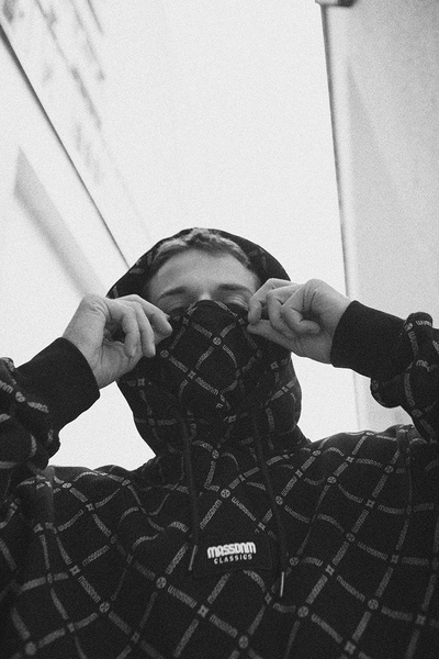 Mass DNM bluza Sweatshirt Monogram Hoody czarna