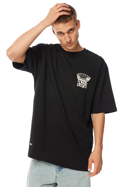Mass Denim Koszulka Crown T-shirt czarna