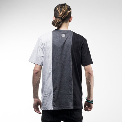 Mass Denim koszulka t-shirt Lines dark heather grey