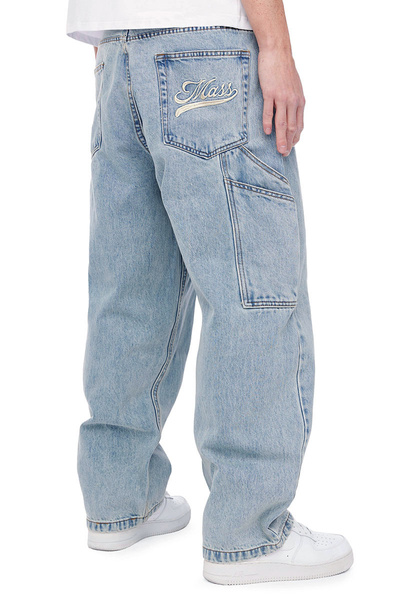 Mass DNM spodnie Jeans Prospect Extra Baggy Fit - niebieskie