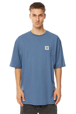 Mass Denim Patch T-shirt stalowa