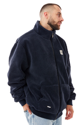 Mass DNM kurtka Patch Teddy Zip Jacket - granatowa