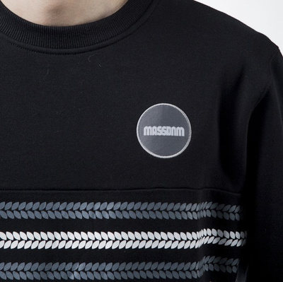 Mass Denim sweatshirt bluza Glory crewneck black