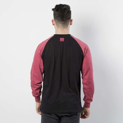 Mass DNM koszulka Longsleeve Base Reglan - black / heather claret