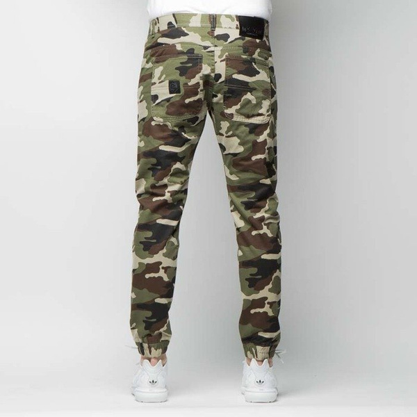 Mass DNM spodnie Base Joggers Sneaker Fit - woodland camo