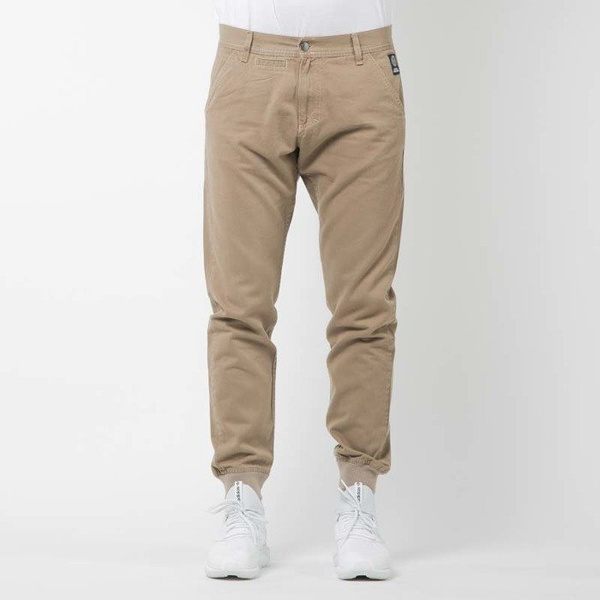 Mass Denim spodnie joggers Classics sneaker fit beige