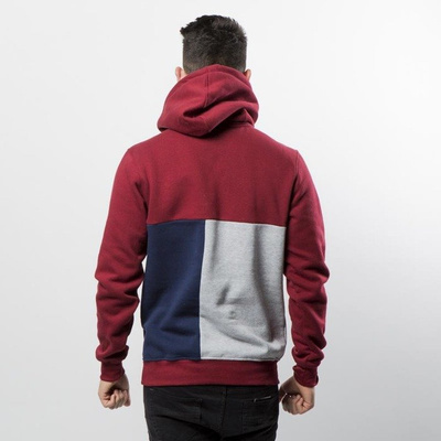 Mass DNM bluza Sweatshirt Hoody Puzzle - claret