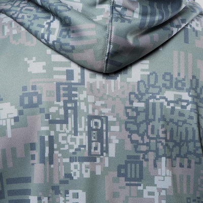 Mass DNM bluza Sweatshirt Hoody Pixel - black / multicolor 