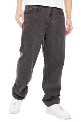 Mass DNM spodnie Jeans Slang Baggy Fit - sprane czarne