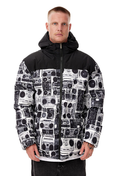 Mass DNM kurtka zimowa Jacket Empire Hoody - szara