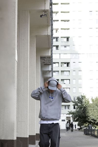 Mass DNM bluza Sweatshirt Wall Hoody szara