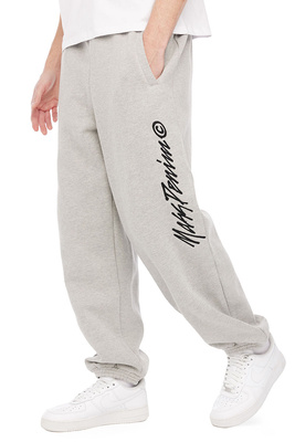 Mass DNM spodnie dresowe Initials Extra Baggy Fit Sweatpants - szare