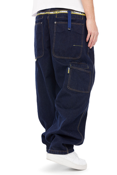 Mass DNM spodnie Jeans Chino Original Baggy Fit - granatowe