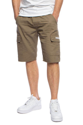 Mass Denim Szorty Cargo Shorts straight fit - beżowe