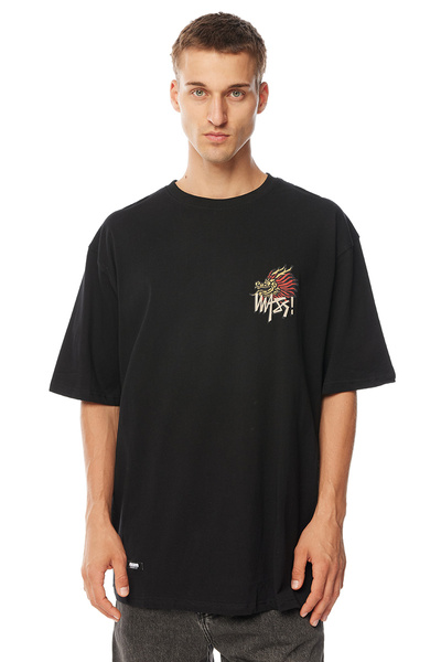 Mass Denim Koszulka Dragon T-shirt czarna