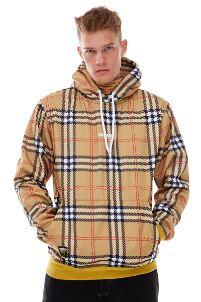 Mass DNM bluza Sweatshirt Tartan Hoody - wielokolorowa