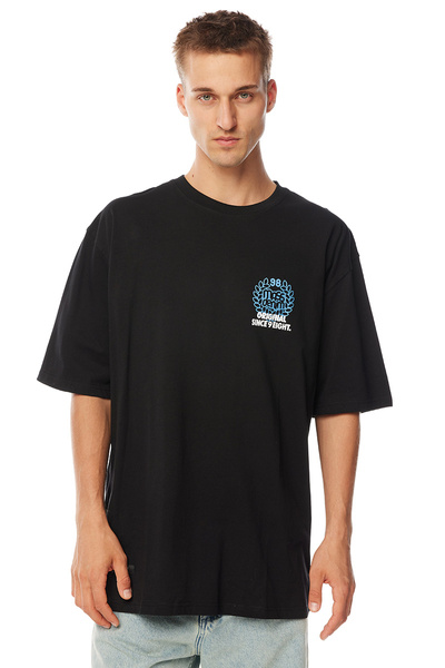 Mass Denim Koszulka Motto T-shirt czarna