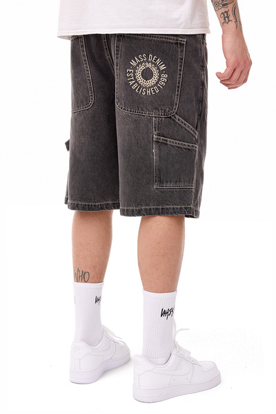 Mass DNM szorty Elementary Jeans Shorts loose fit - szare