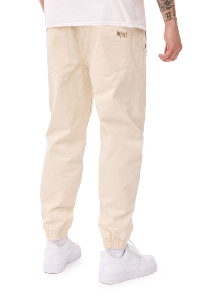 Mass DNM Joggers Pants Signature 2.0 Tapered Fit - off white