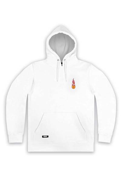 Mass DNM bluza Sweatshirt Fire Starter Hoody - biała