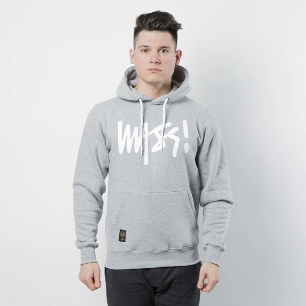 Mass DNM bluza Sweatshirt Hoody Signature - light heather grey