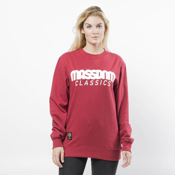 Mass DNM bluza damska Sweatshirt Crewneck Classics WMNS - claret
