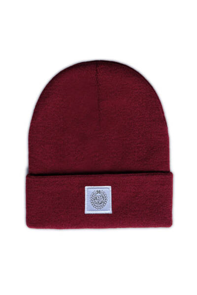 Mass DNM czapka zimowa Patch Beanie - bordowa