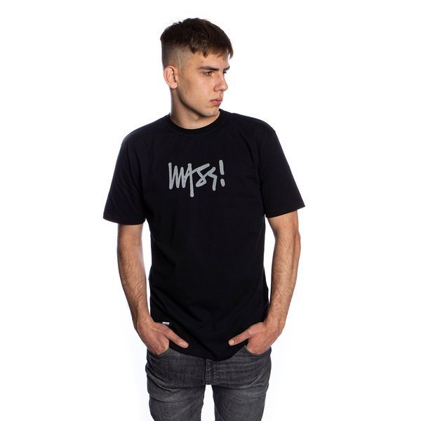 Mass DNM koszulka Reflective Signature Medium Logo T-shirt - czarna