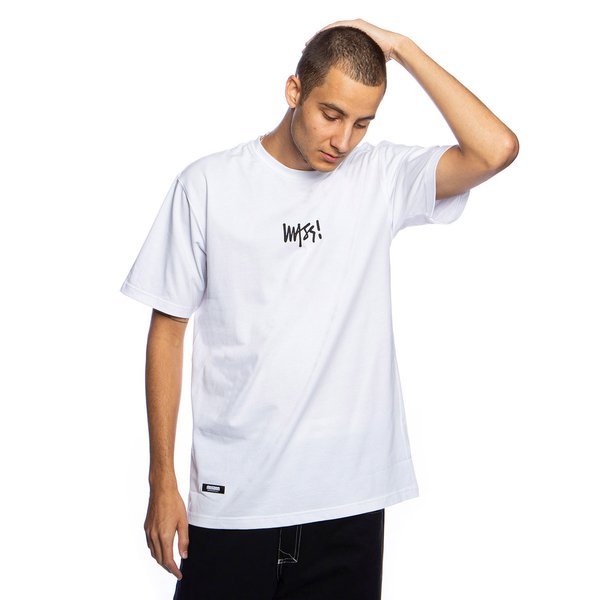 Mass DNM koszulka Signature Small Logo T-shirt biała