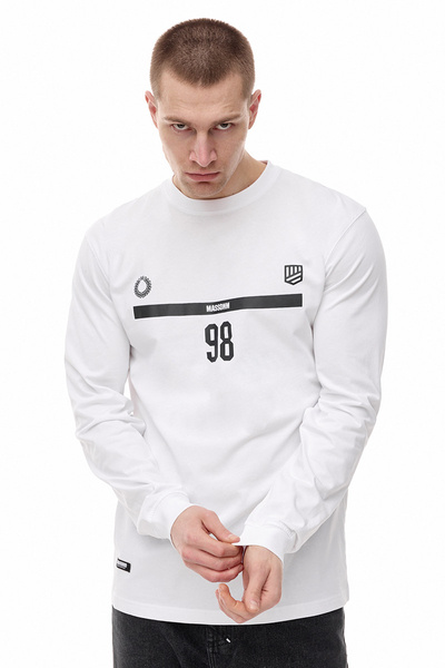 Mass DNM koszulka longsleeve Round Two Longsleeve - biała