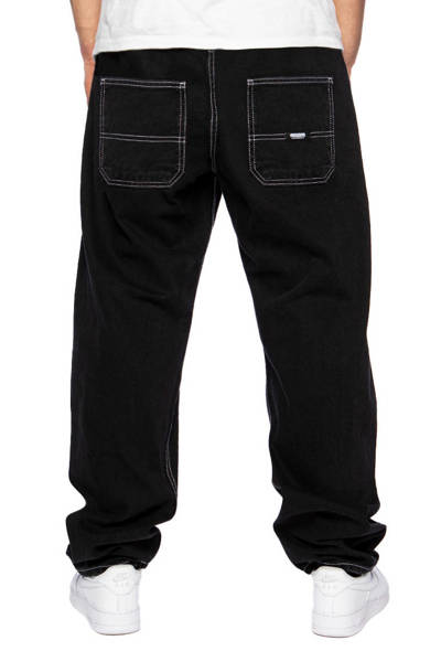 Mass DNM spodnie Jeans Block Baggy Fit - czarne