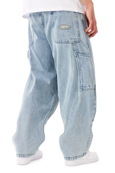 Mass DNM spodnie Jeans Worker Extra Baggy Fit - niebieskie