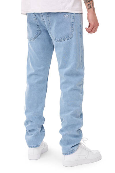 Mass DNM spodnie Signature 2.0 Jeans Tapered Fit - jasnoniebieskie