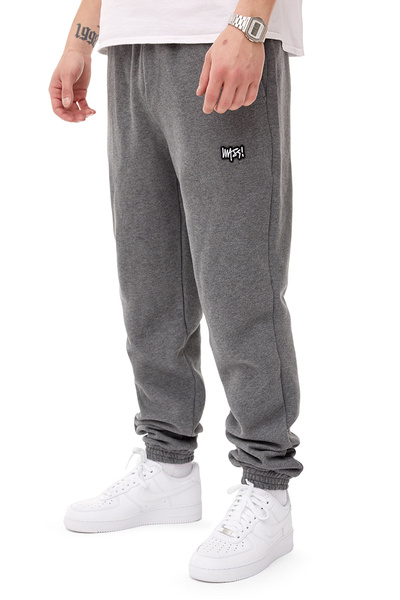 Mass DNM spodnie dresowe Signature Patch Sweatpants - szare